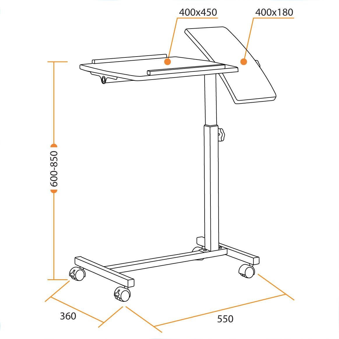 Стол для ноутбука TETCHAIR TetChair LT-01 орех - фото 12