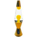 Светильник HitToy Лава-лампа 36 см хром ромб прозрачный/желтый