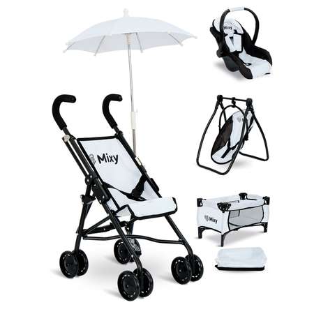 Коляска для кукол Buggy Boom Buggy Boom набор 6 в 1 белый