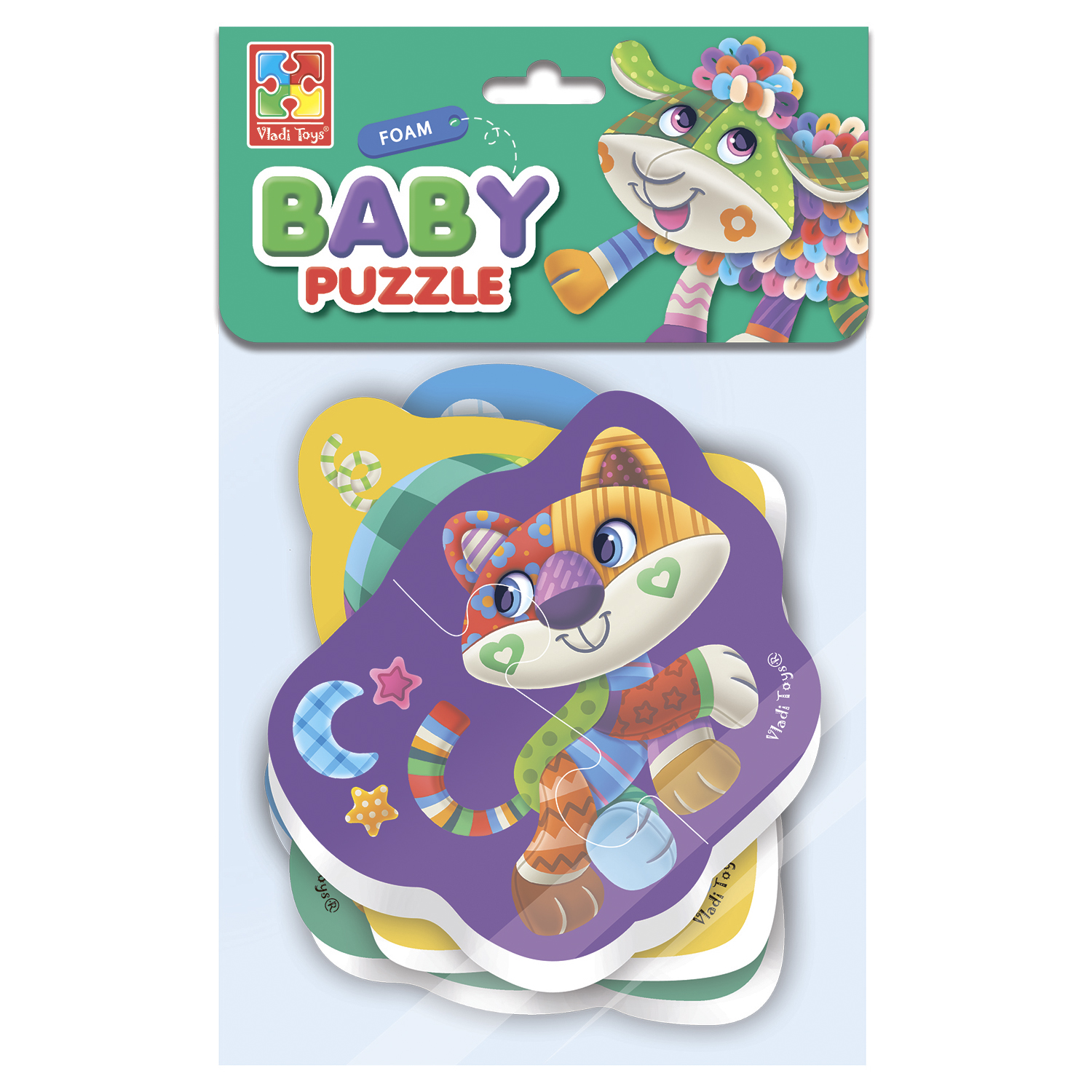 Пазл Vladi Toys мягкие Baby Puzzle Чудо ферма 4 картинки 13 элементов  купить по цене 228 ₽ в интернет-магазине Детский мир