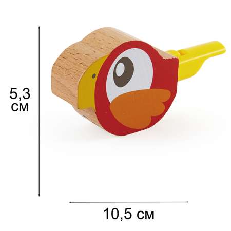Детская музыкальная игрушка HAPE Свистулька красная птичка серия В лесу