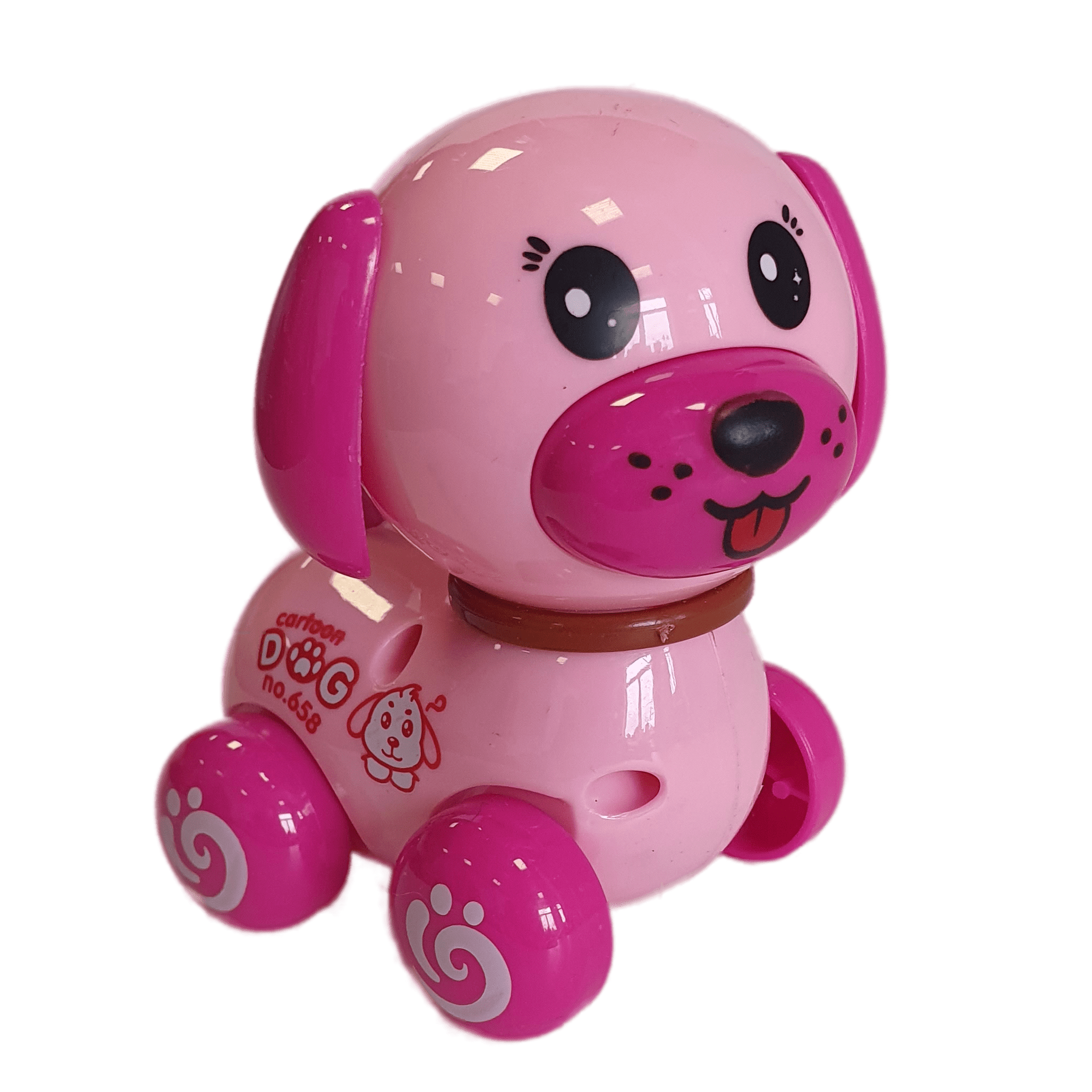 Игрушка Uviton заводная собачка розовая - фото 1