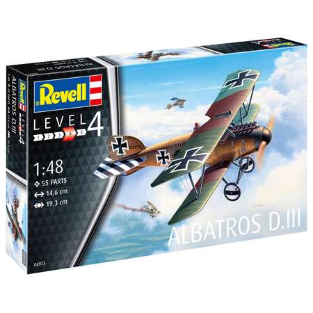 Сборная модель Revell Немецкий истребитель-биплан Альбатрос DIII