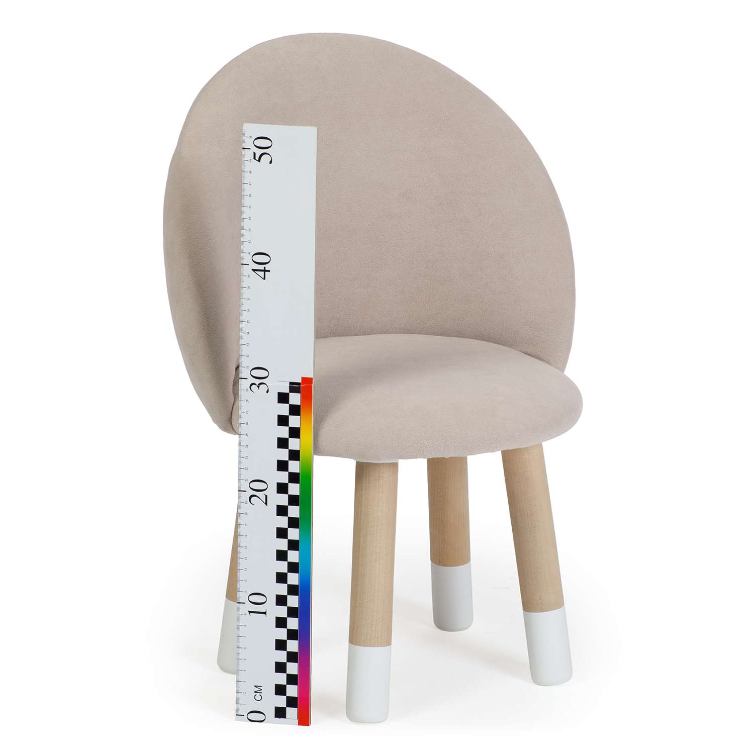 Стул-кресло Тутси детское на ножках для малышей светло-серый 34х34х59 см - фото 2
