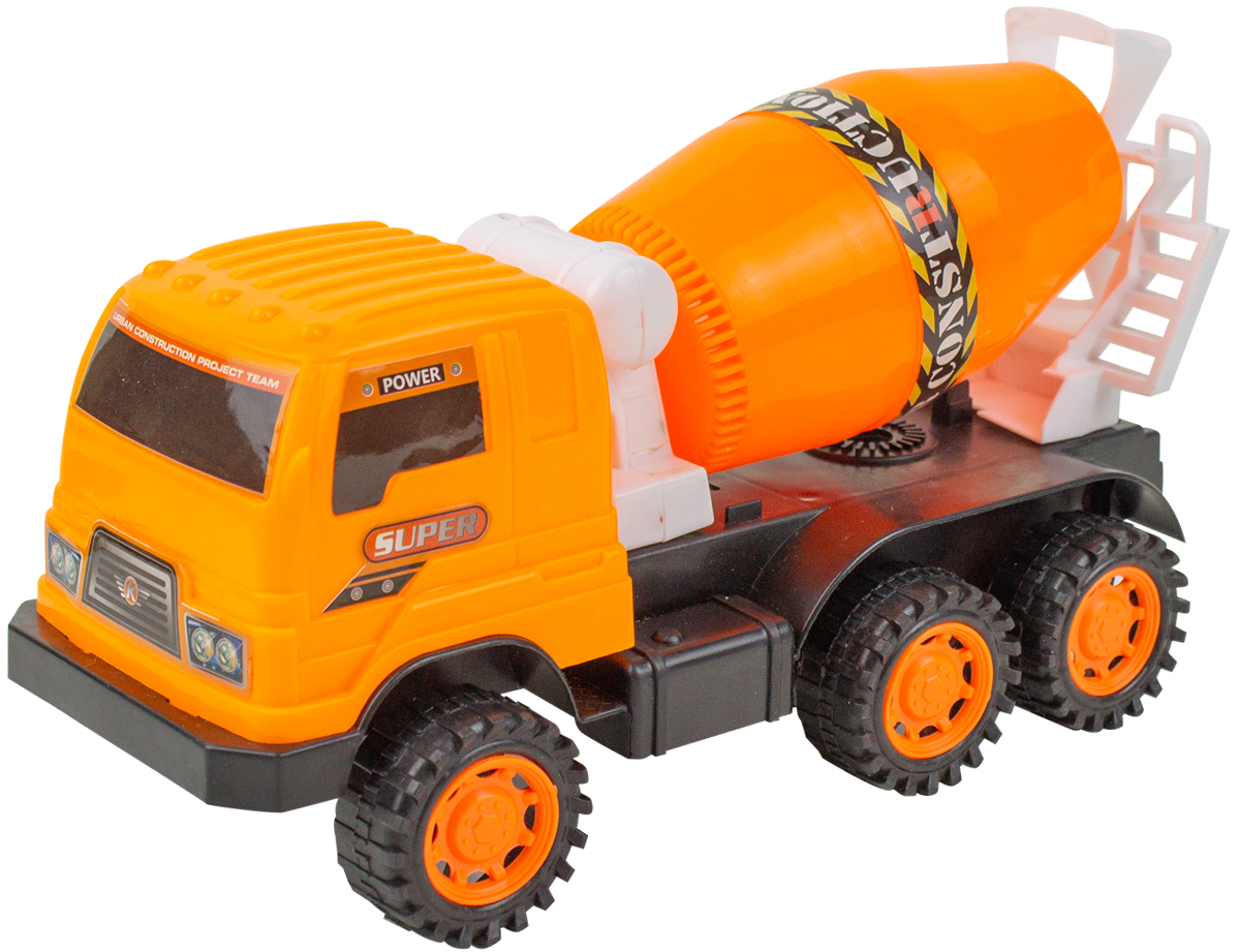 Бетономешалка Story Game Power Truck без механизмов 398-19/оранжевый - фото 1