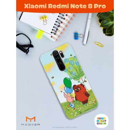 Силиконовый чехол Mcover для смартфона Xiaomi Redmi Note 8 Pro Союзмультфильм Лучшие друзья