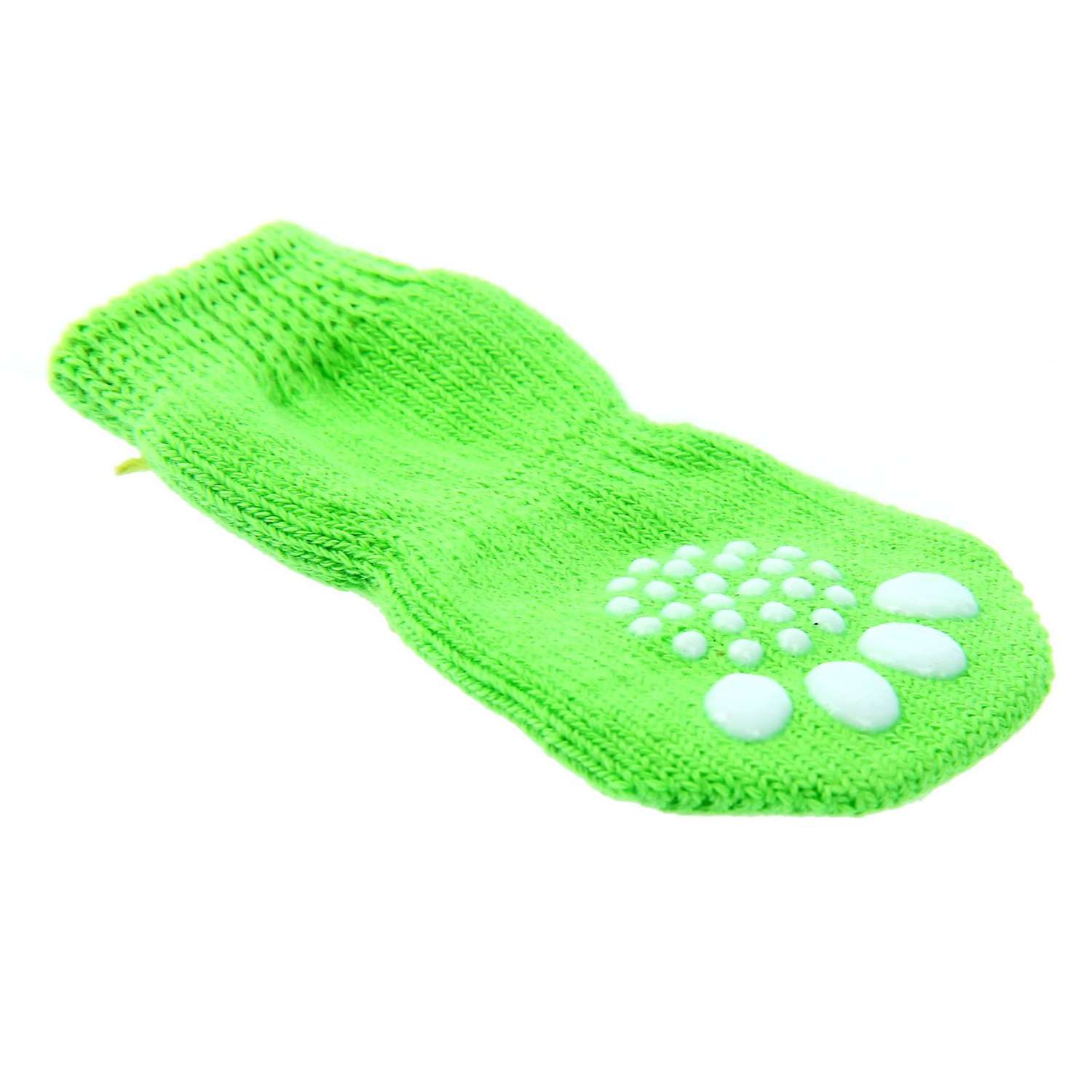 Носки Пижон нескользящие «Улыбка» размер М набор 4 шт. зеленые - фото 2