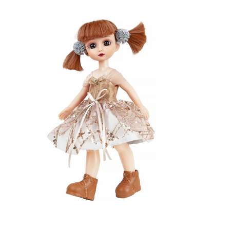 Кукла Эмили Мулиша с сумочкой и питомцем коллекция Ванильное небо 33 см