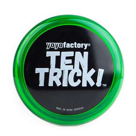 Развивающая игрушка YoYoFactory Йо-йо TenTrick зеленый
