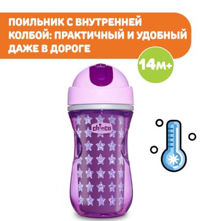 Поильник Chicco Sport Cup для детей от 14 месяцев розовый