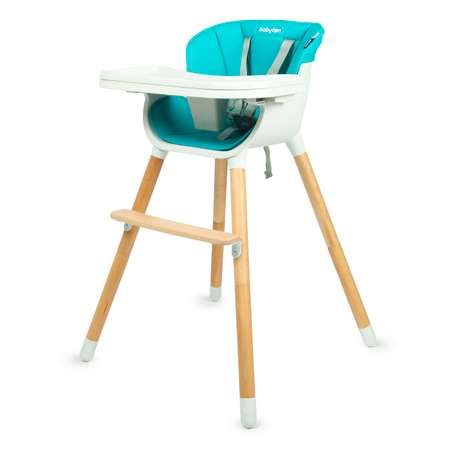 Стульчик для кормления Babyton Woody Turquoise трансформер