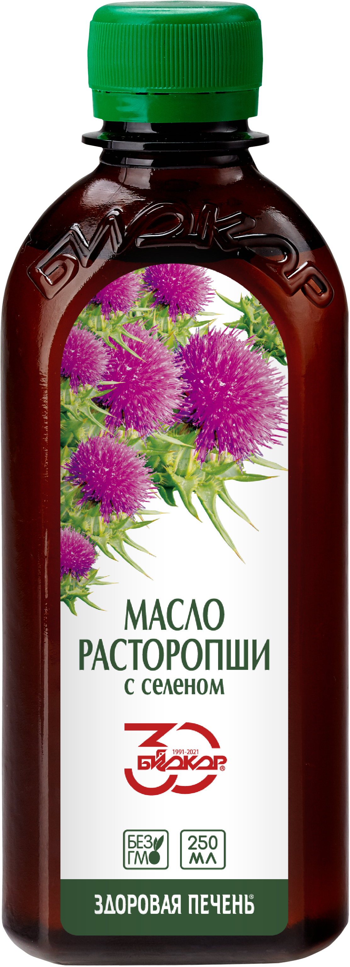 Масло Биокор расторопши холодного отжима с селеном Здоровая печень 250 мл - фото 1