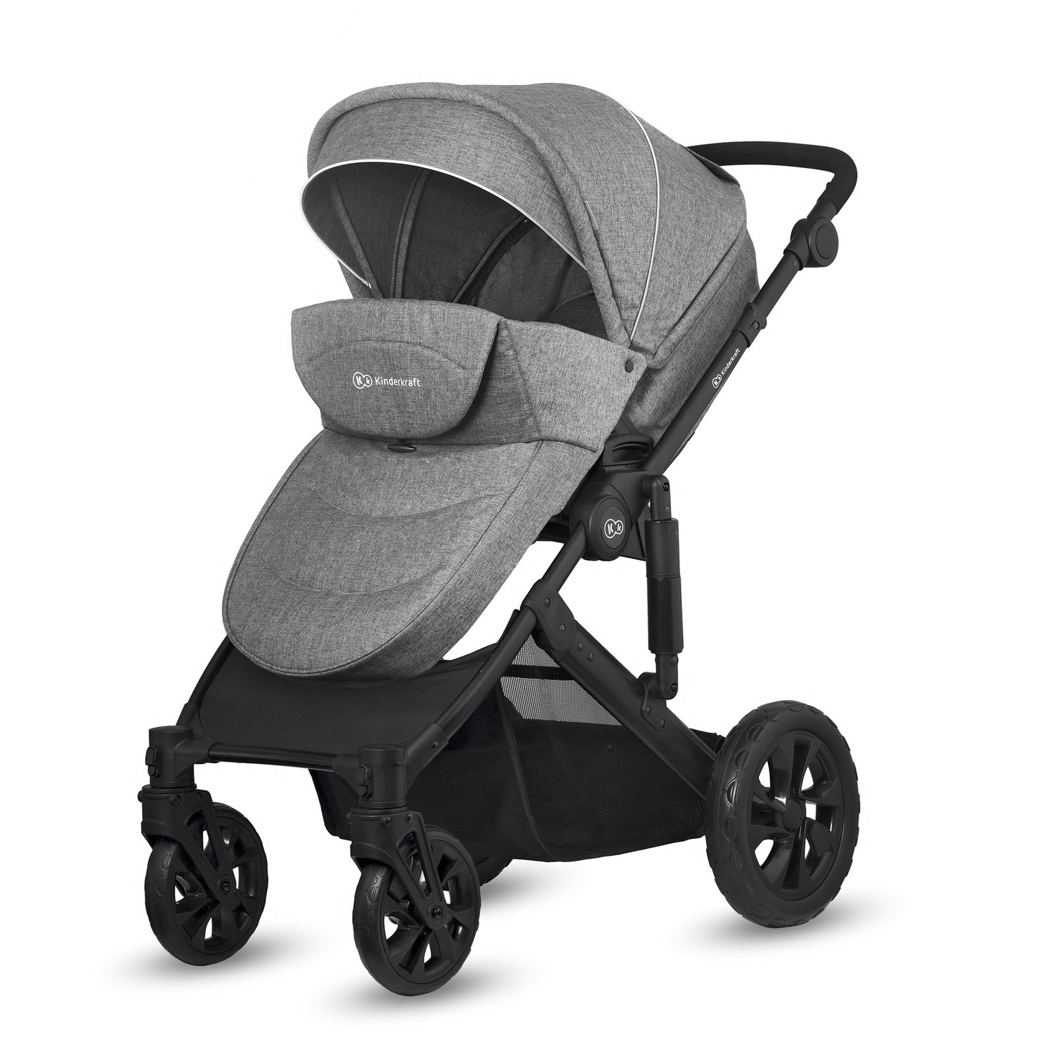 Коляска 3в1 Kinderkraft Prime Lite gray - фото 11