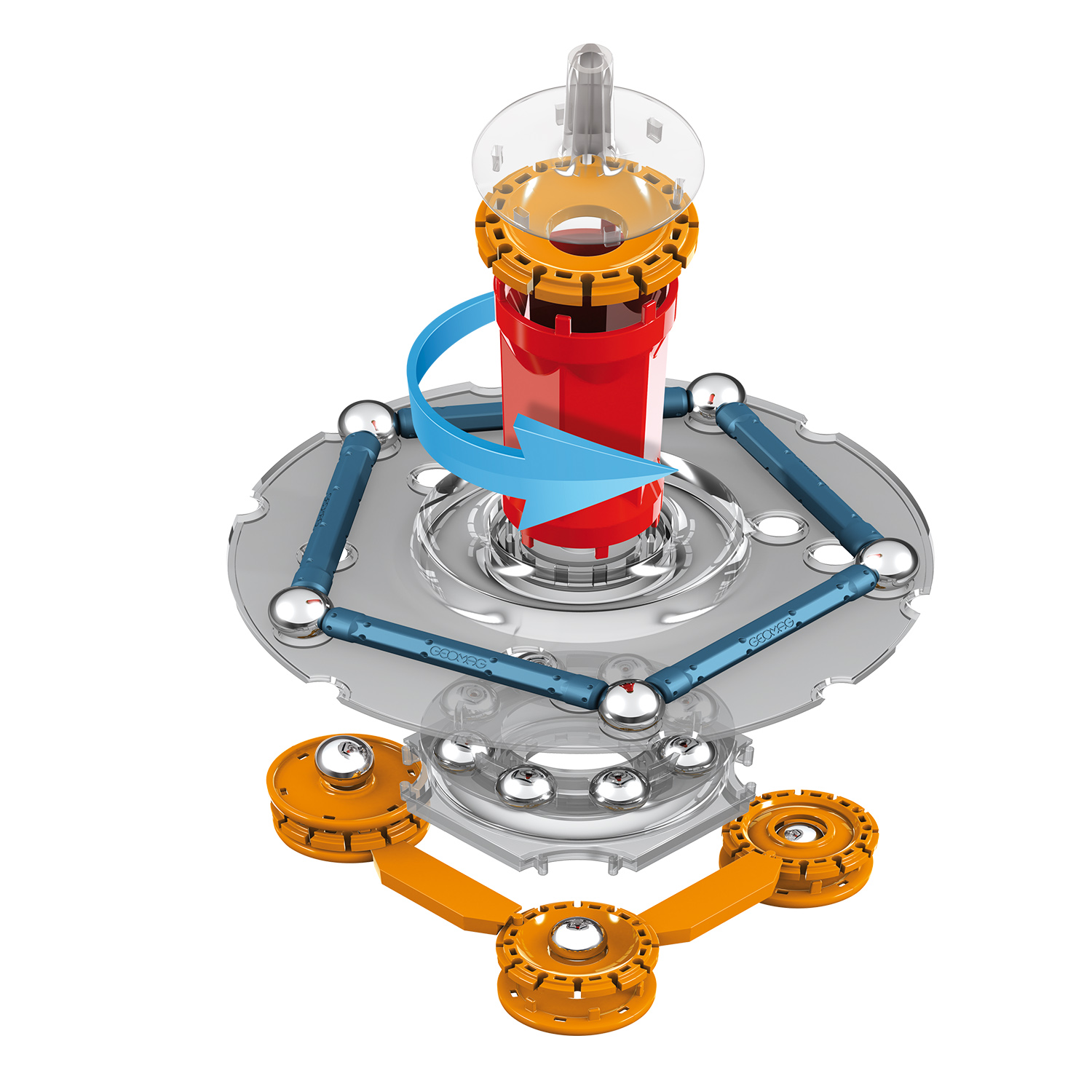 Конструктор магнитный GEOMAG Mechanics 86 деталей - фото 5