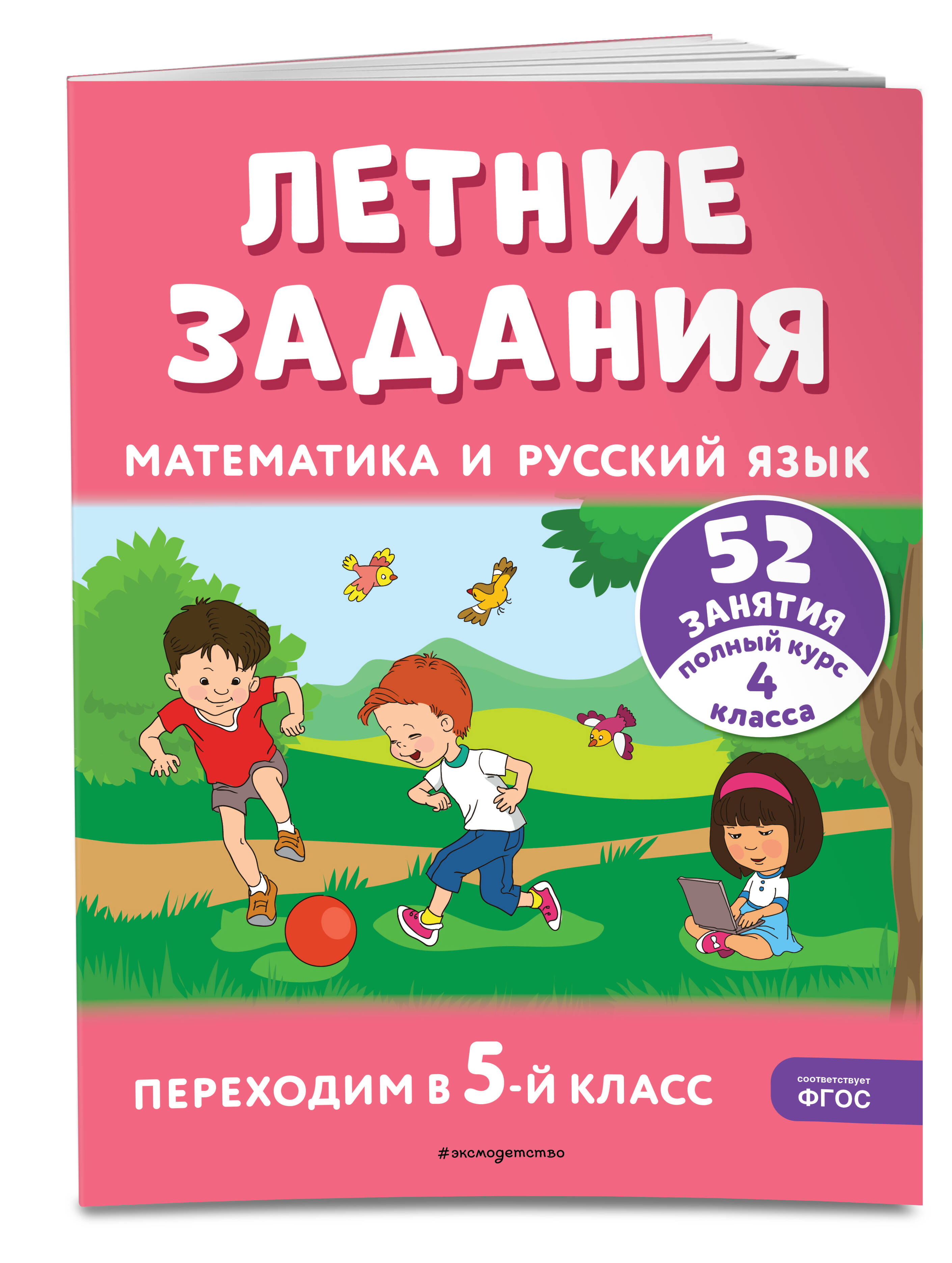 Книга Летние задания Математика и русский язык Переходим в 5 класс 52  занятия купить по цене 216 ₽ в интернет-магазине Детский мир