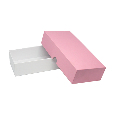 Коробка подарочная Cartonnage Радуга пудровый розовый белый прямоугольная