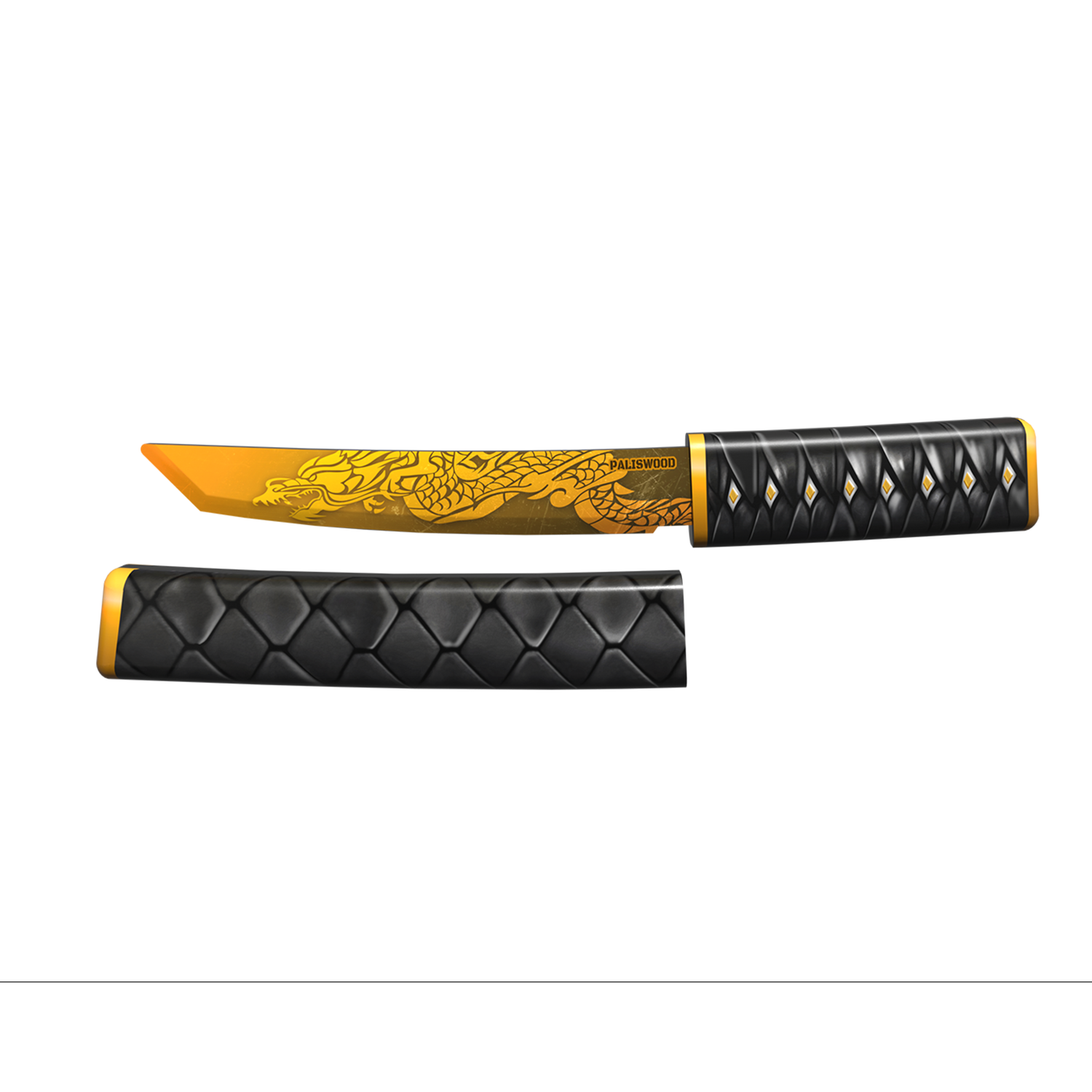 Нож танто Word of Standoff PalisWood деревянный ножик Tanto якудза - фото 12