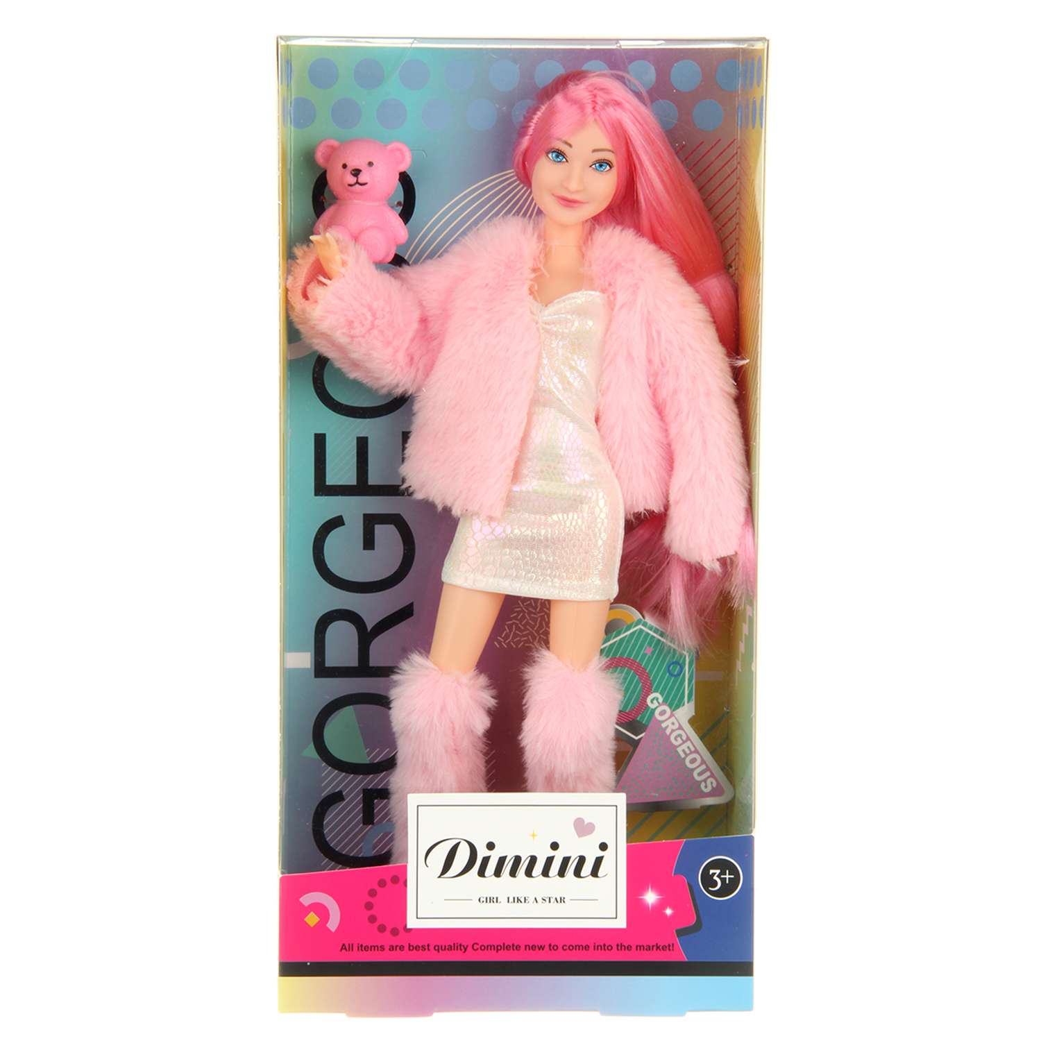 Кукла модель Барби Veld Co шарнирная модная с медвежонком 133069 - фото 13
