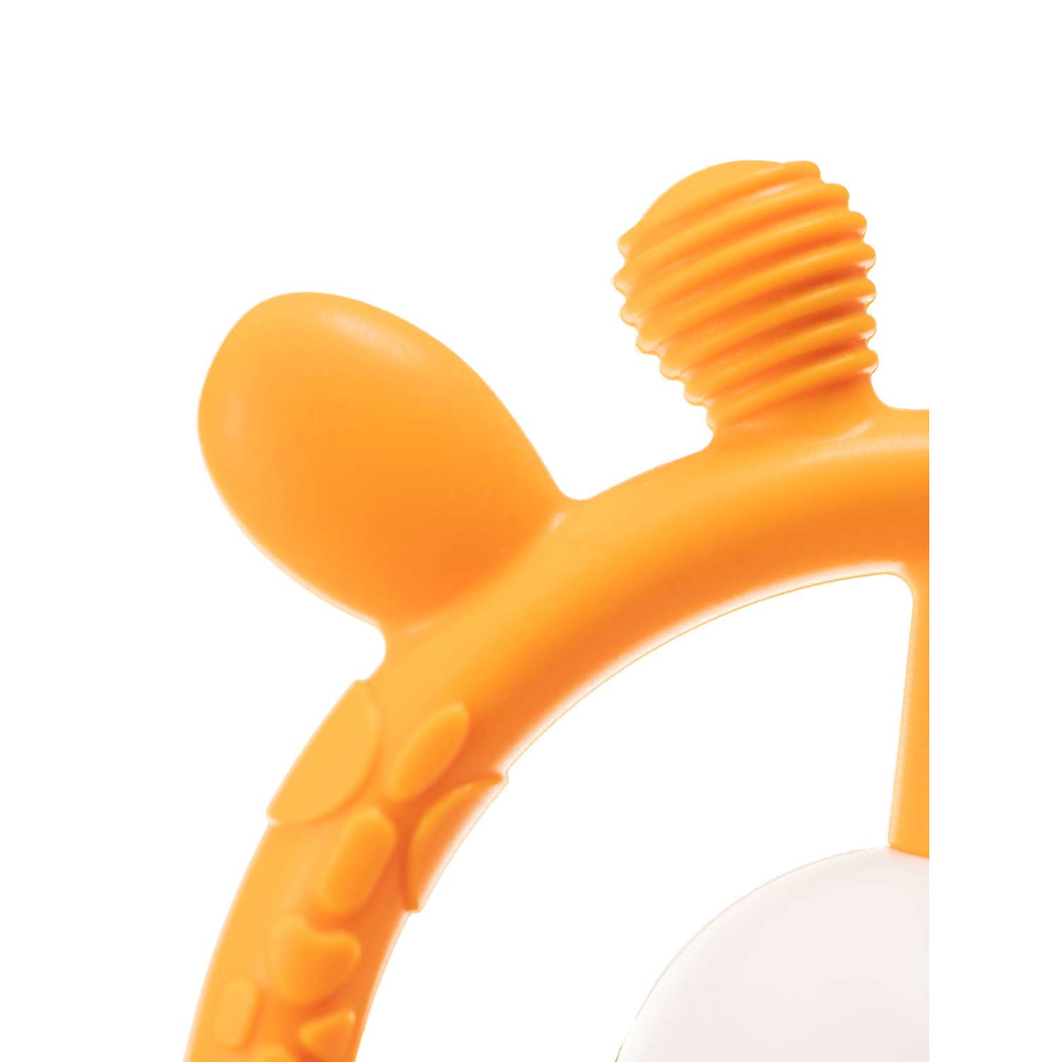 Погремушка-прорезыватель Miyoumi силиконовый Жирафик - Apricot - фото 9