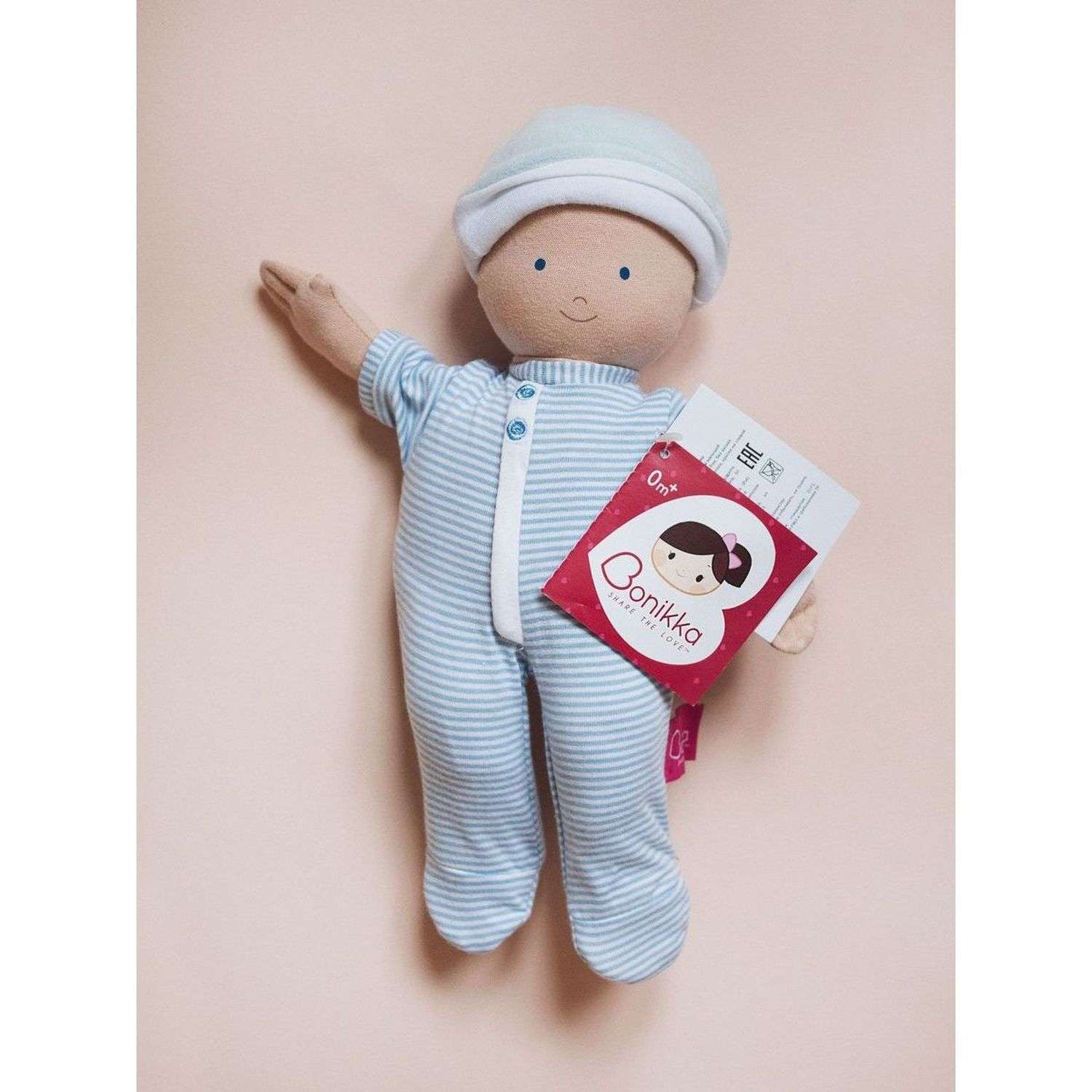 Мягконабивная кукла Bonikka Cherub baby blue 6202-2 - фото 2