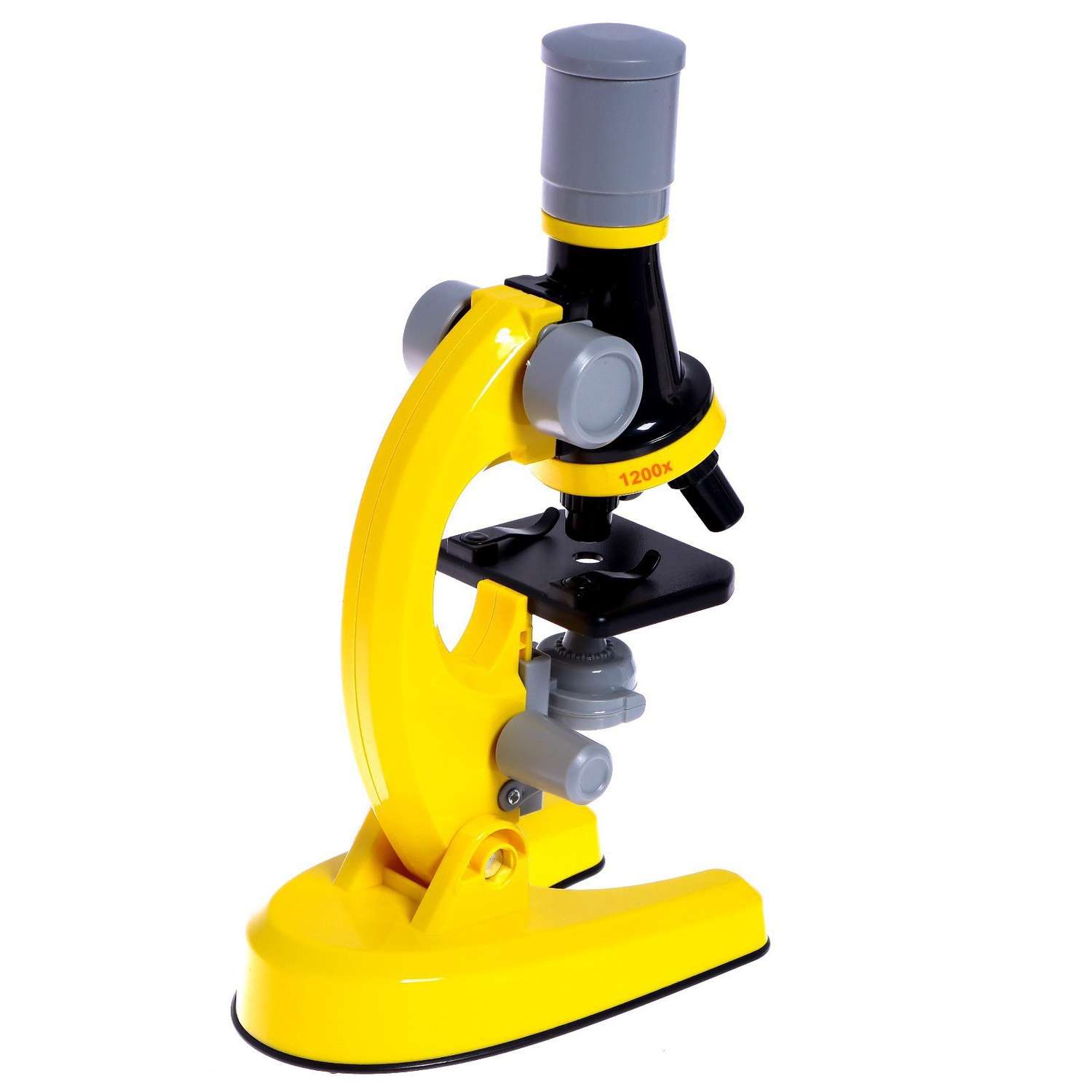 Микроскоп Sima-Land детский «Юный ботаник» кратность х100 х400 х1200 желтый подсветка - фото 5