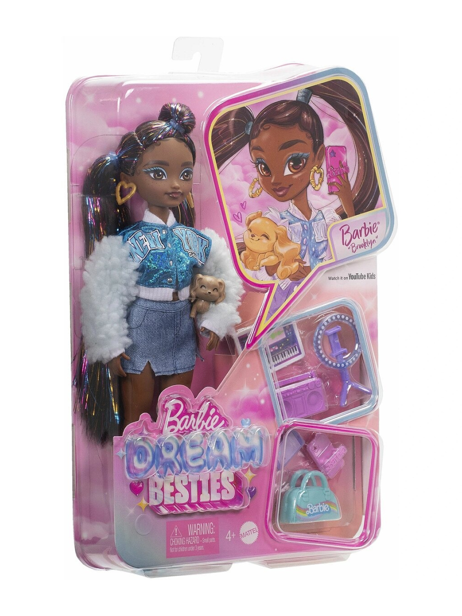 Кукла классическая Barbie Dream Besties HYC22 Бруклин HYC22 - фото 8