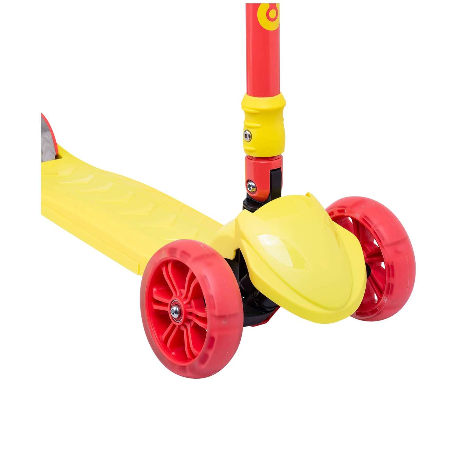 Самокат RIDEX трехколесный 3 wheels scooter Bunny 135/90 yellow/red - фото 6
