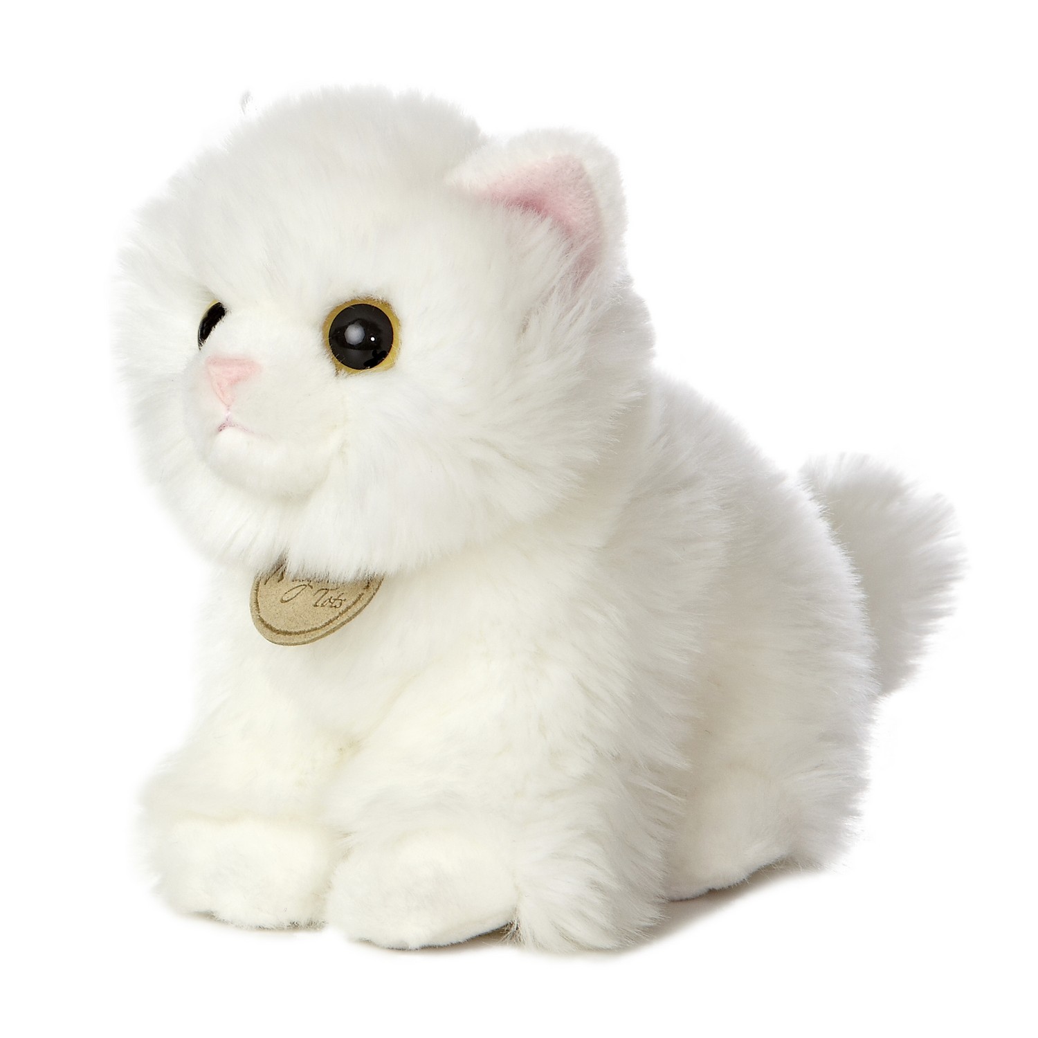 Игрушка мягкая Aurora Кошка Белая - фото 1
