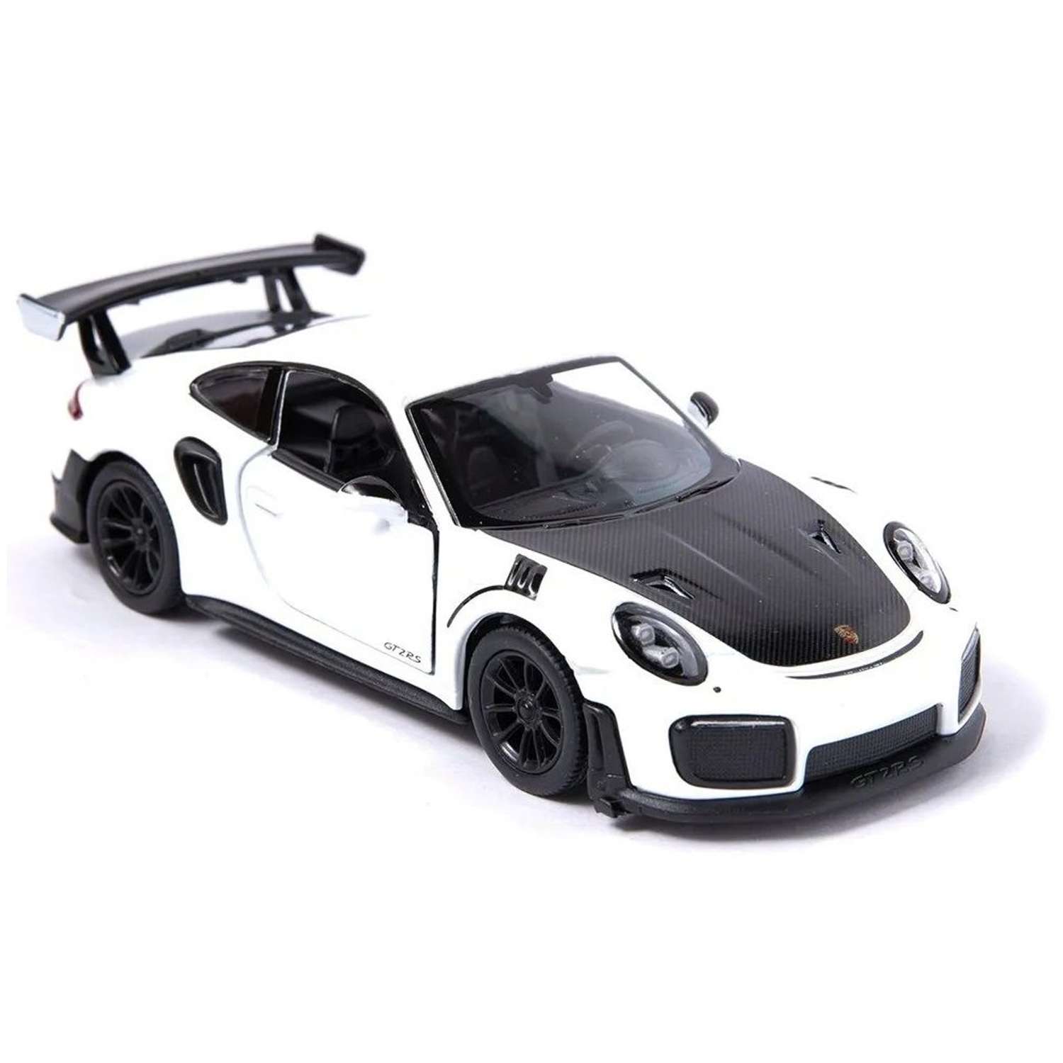 Модель KINSMART Порш 911 GT2 RS 1:36 белая КТ5408/3 - фото 1