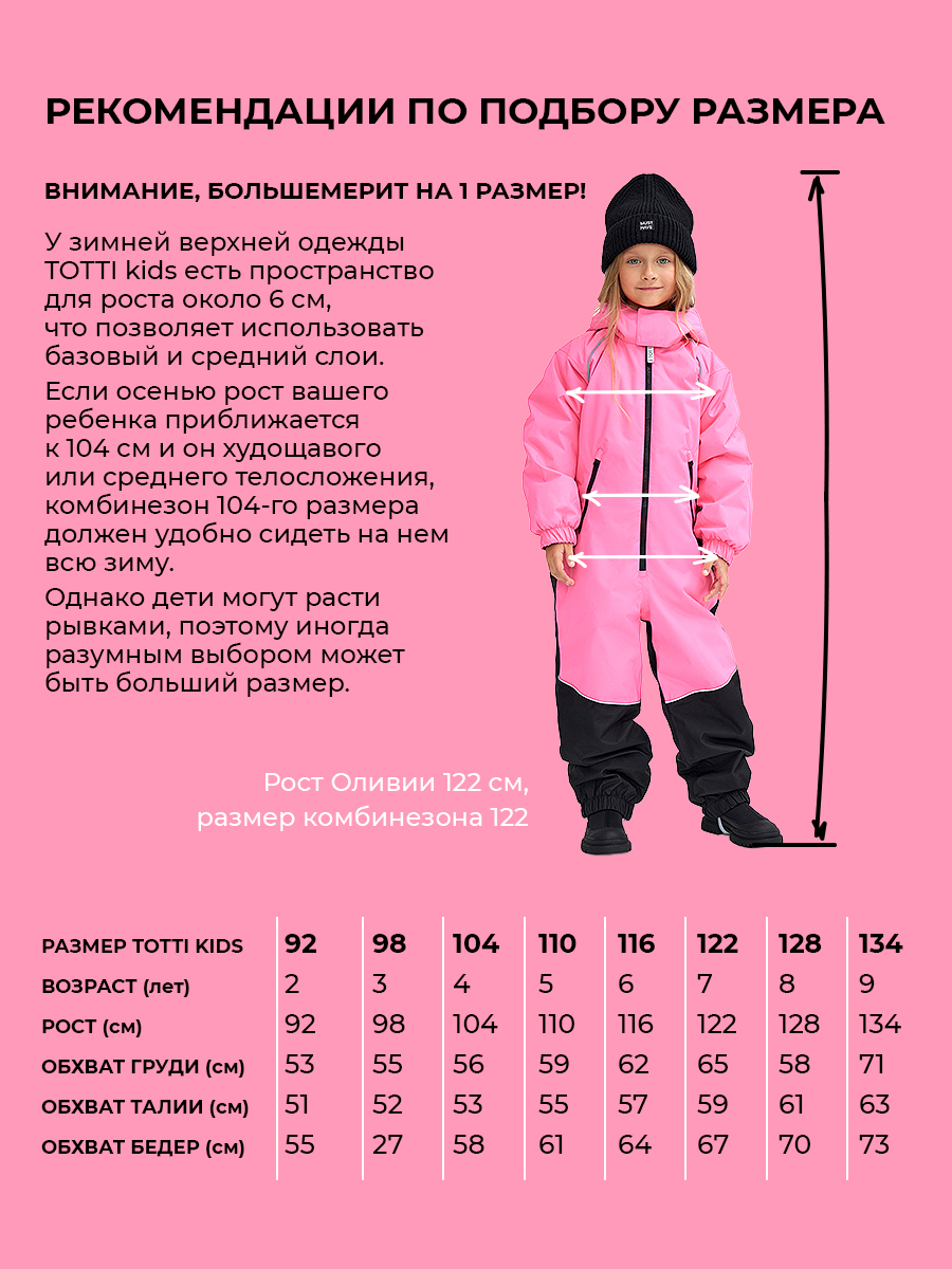 Комбинезон Totti Kids AW23TKG003/Комбинезон детский/Розовый - фото 7