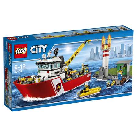 Конструктор LEGO City Fire Пожарный катер (60109)