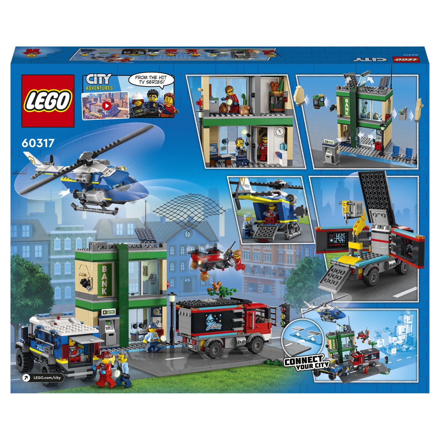 Конструктор LEGO City Police Полицейская погоня в банке 60317 - фото 3