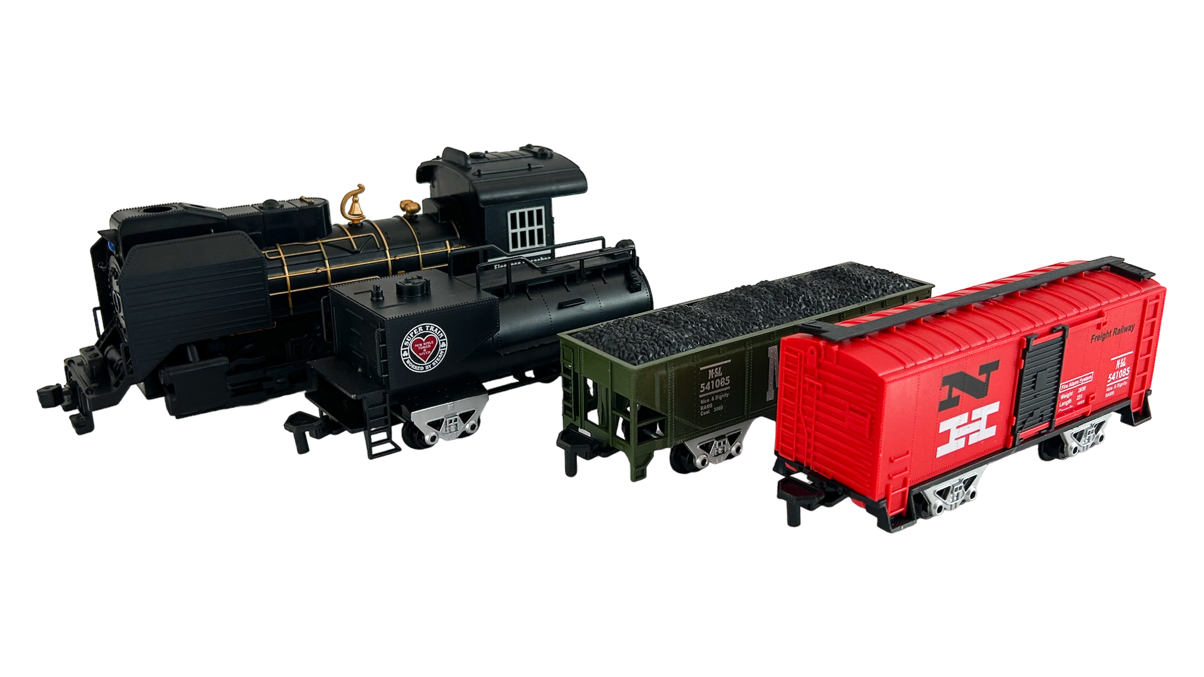 Детская железная дорога CS Toys на батарейках Classical Train 21 деталь 4 варианта сборки 3510-3A - фото 4