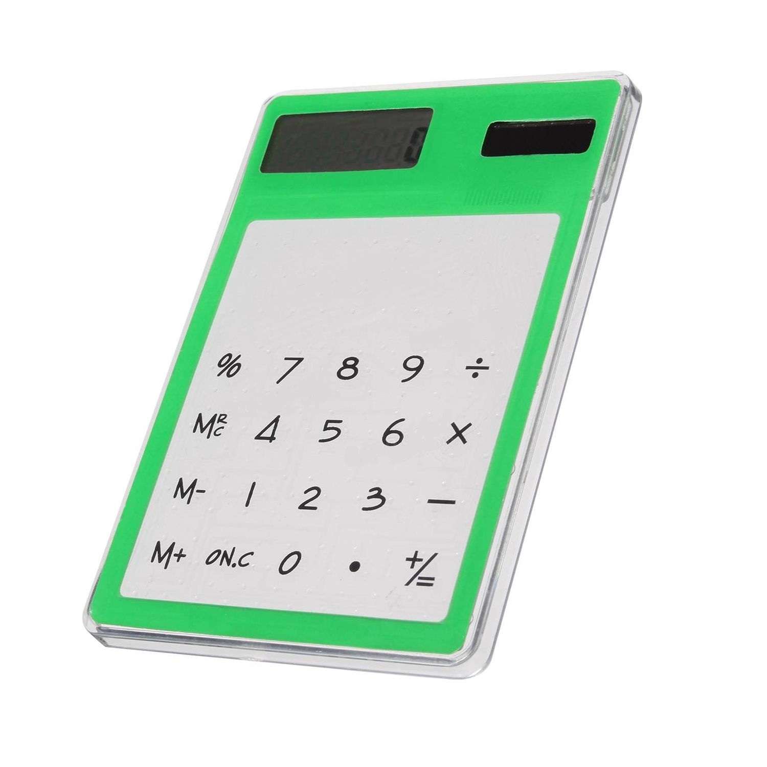Калькулятор ультратонкий Uniglodis зеленый - фото 1