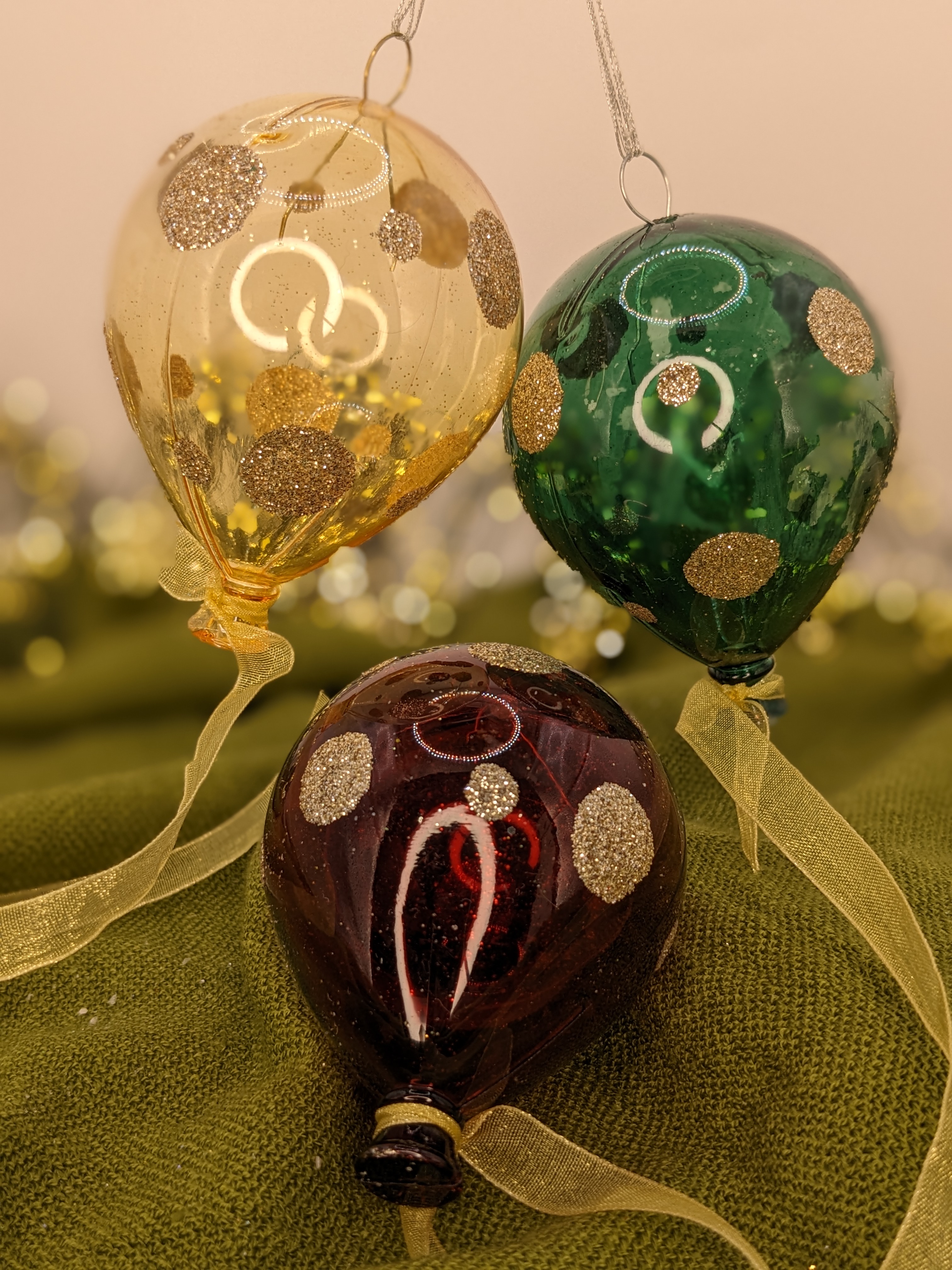 Набор елочных шаров 3шт Kaemingk Воздушный шар - фото 6