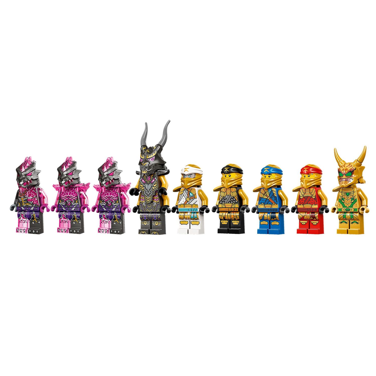 Конструктор LEGO Ninjago Lloyds Golden Ultra Dragon 71774 - фото 7