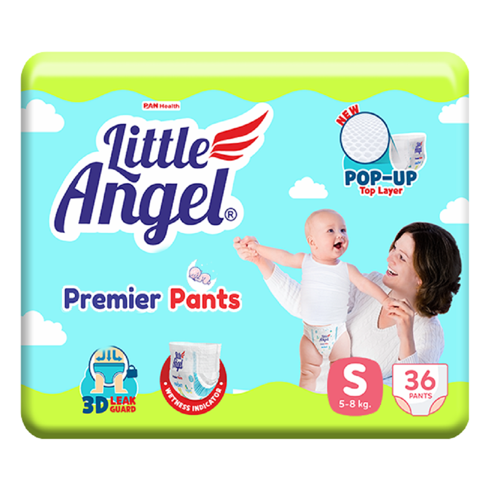 Подгузники-трусики Little Angel. Premier S (2-4 кг) 36штук - фото 1