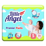 Подгузники-трусики Little Angel. Premier S (2-4 кг) 36штук