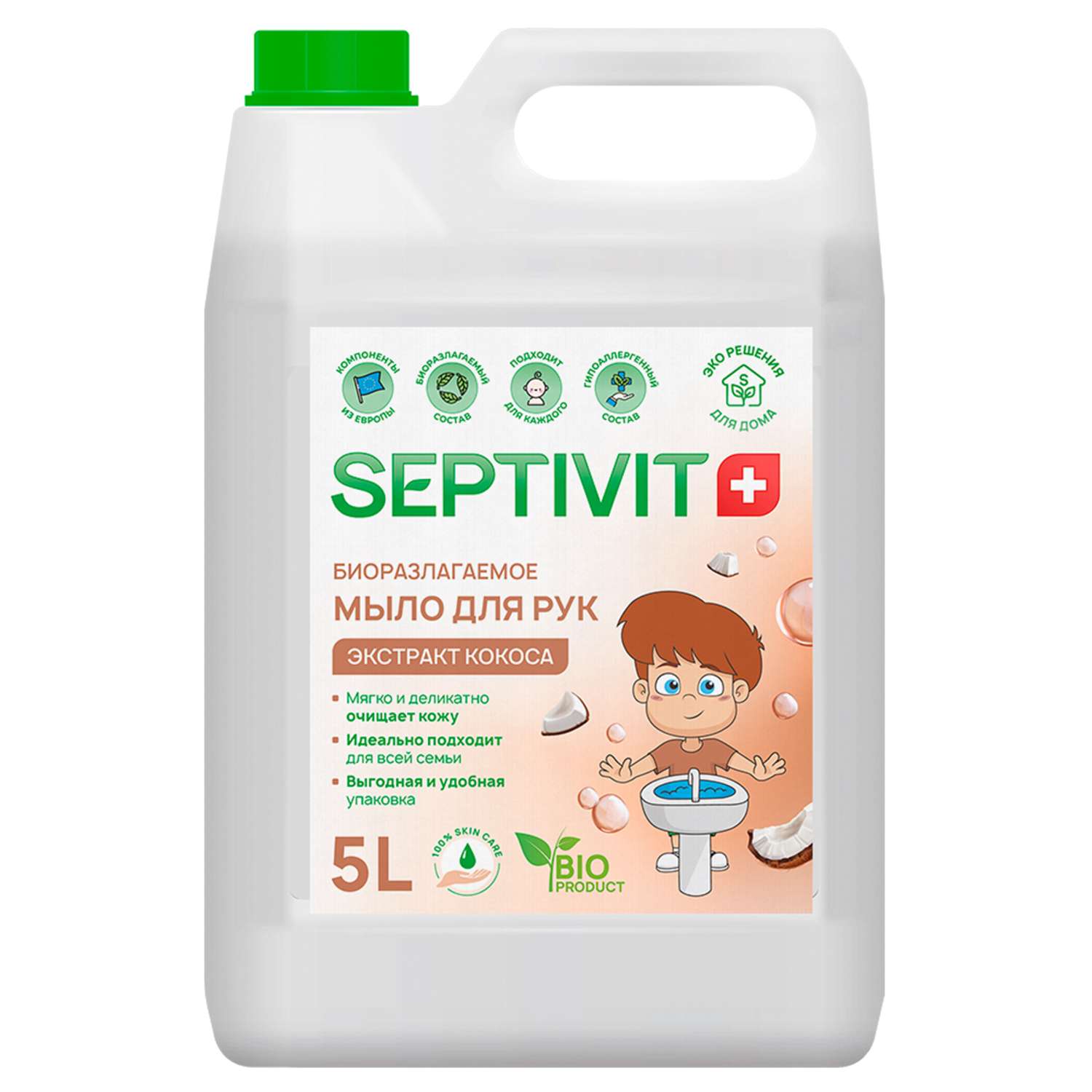 Жидкое мыло SEPTIVIT Premium Кокос 5 л - фото 1