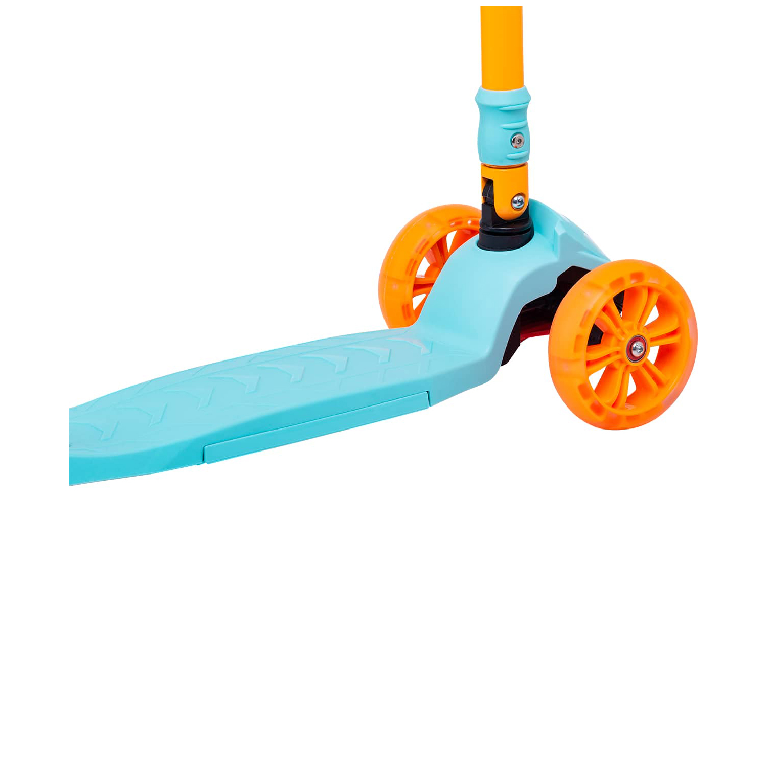 Самокат RIDEX трехколесный 3 wheels scooter Bunny 135/90 light blue/orange - фото 7