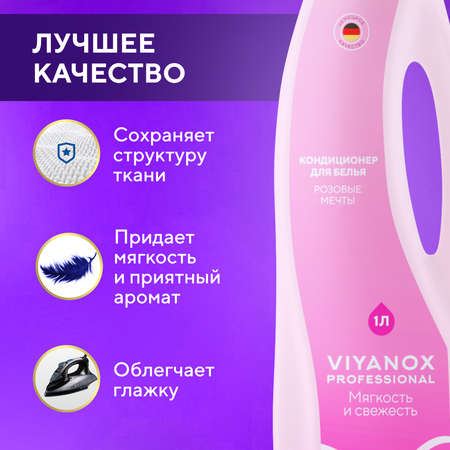 Кондиционер для белья Viyanox Professional «Розовые мечты»