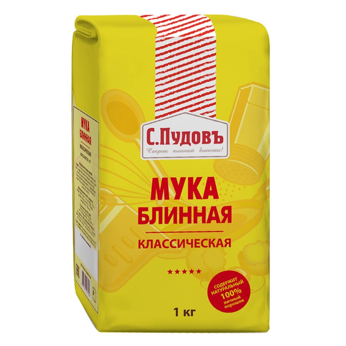 Мука С. Пудовъ Блинная классическая 1 кг - фото 1