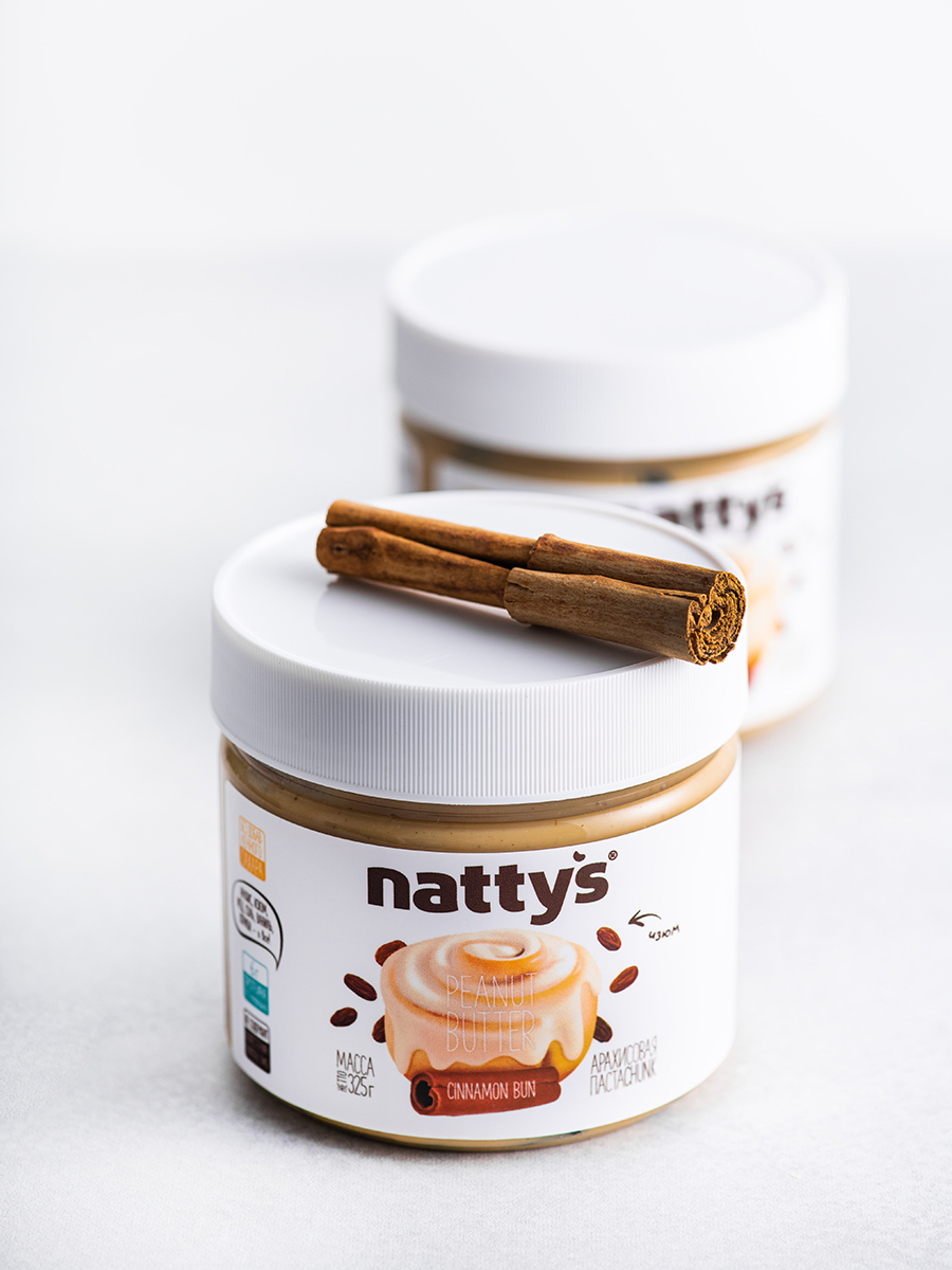 Паста арахисовая Nattys Cinnamon Bun с изюмом и корицей 325 г - фото 5