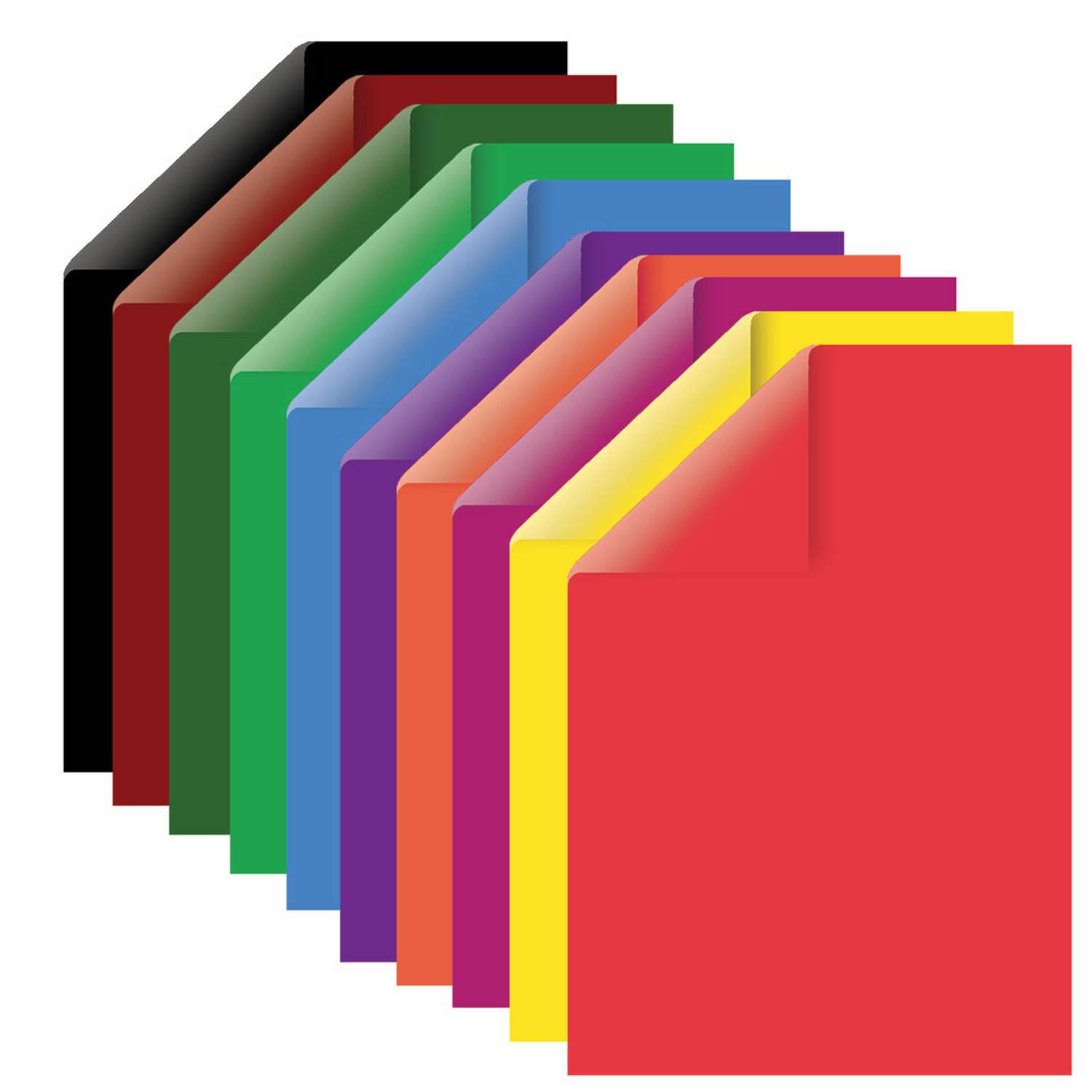 Картон цветной Brauberg тоннированный в массе 24л 12 цветов - фото 2