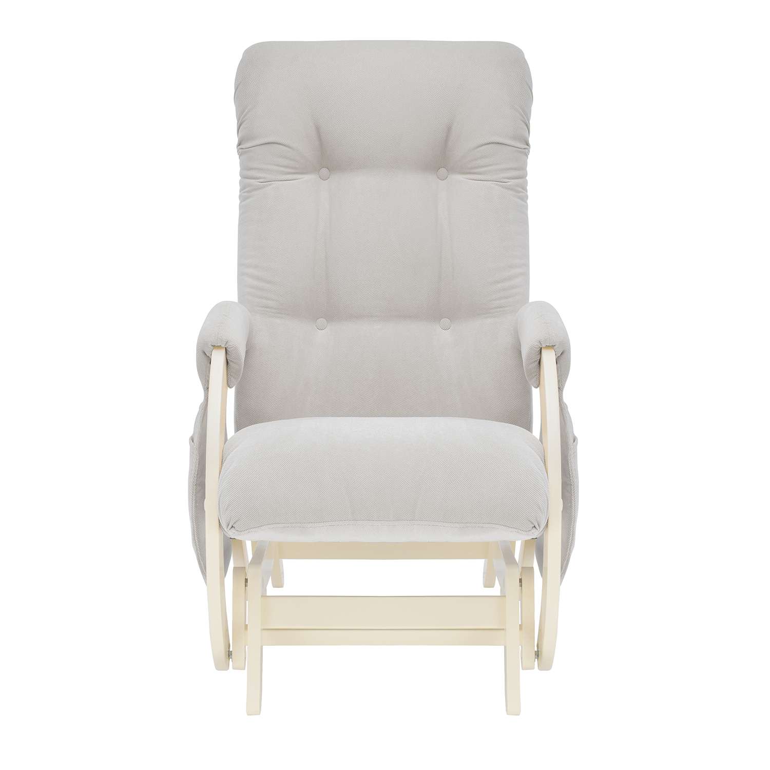 Кресло для кормления Milli Smile с карманами Дуб шампань / ткань Verona Light Grey - фото 2