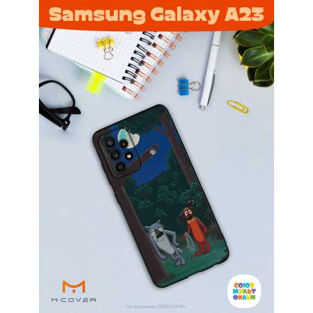 Силиконовый чехол Mcover для смартфона Samsung A23 Союзмультфильм Ты что по деревьям лазишь?