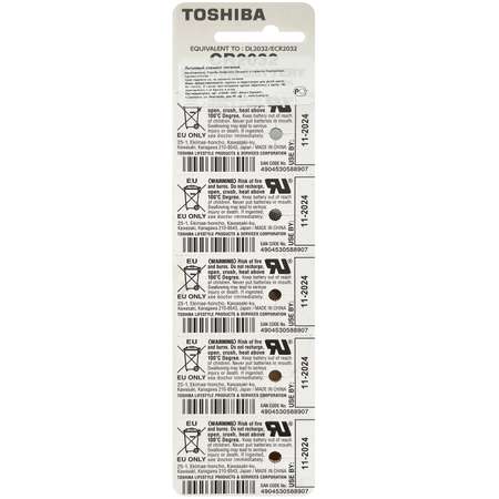 Батарейки Toshiba литиевые Таблетка Special 5шт CR2032 3V