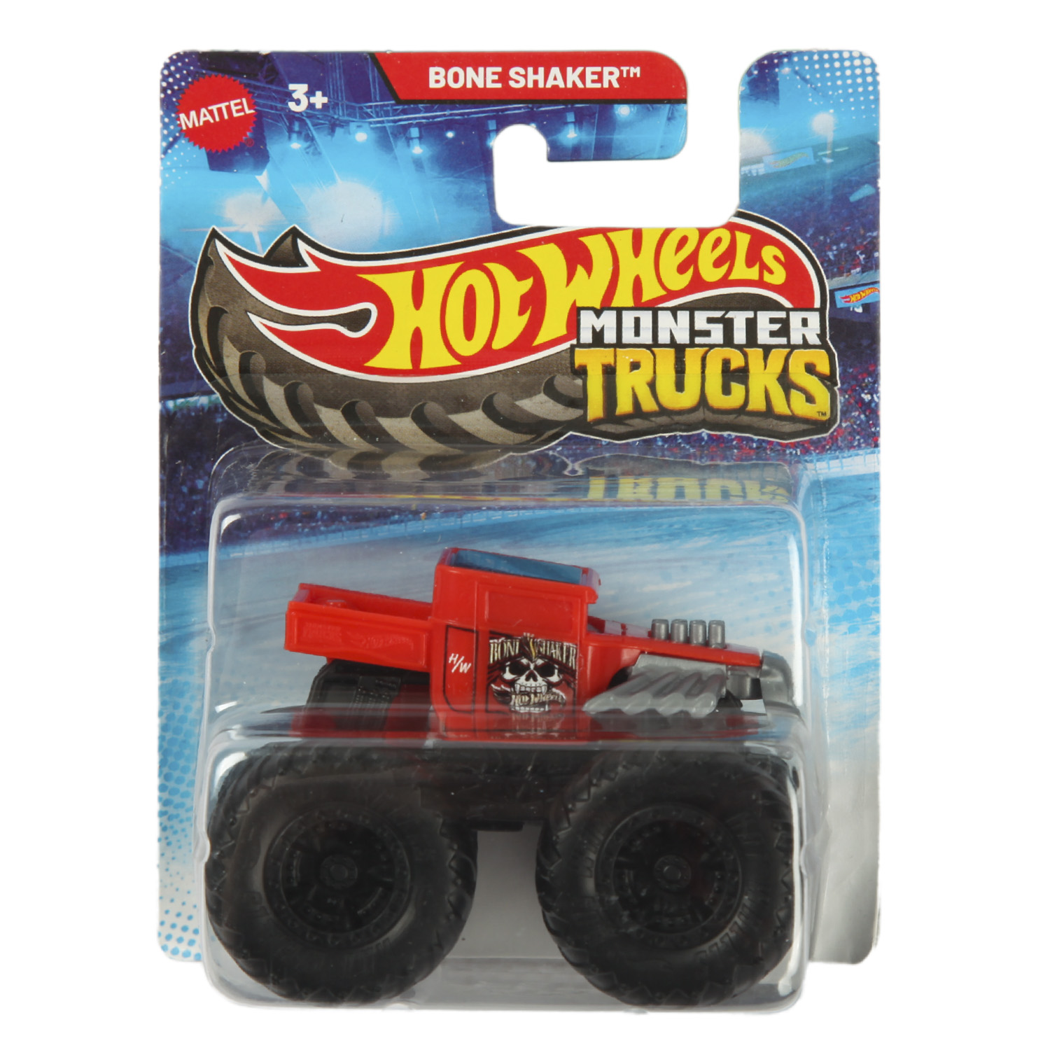 Монстр-трак Hot Wheels Bone Shaker HJK00 1:64 красный HFB96 - фото 7