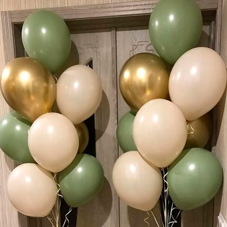 Воздушные шары Riota для праздника эвкалипт 51 шт