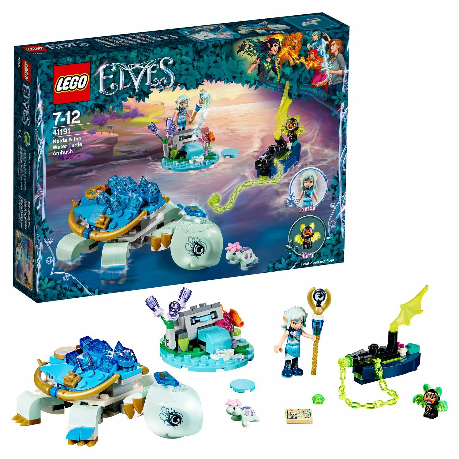 Конструктор LEGO Засада Наиды и водяной черепахи Elves (41191) купить по  цене 1599 ₽ в интернет-магазине Детский мир